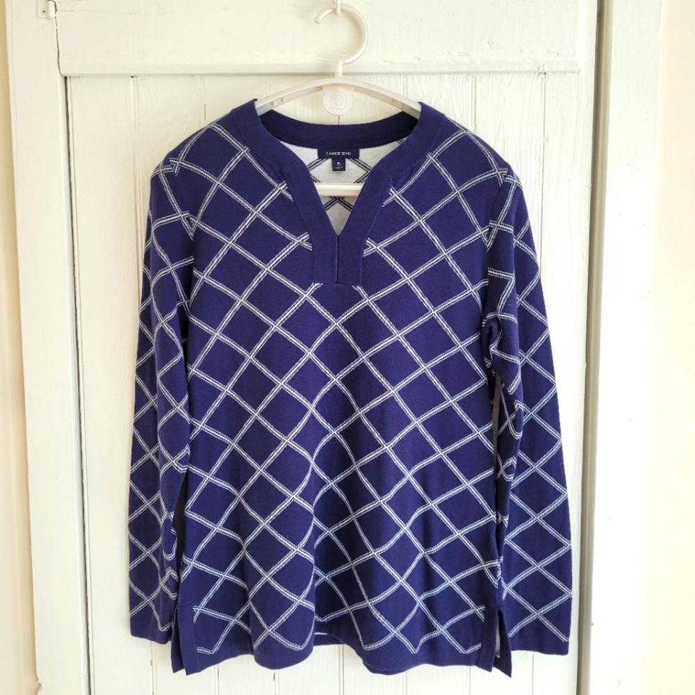 Women's Land's End cotton sweater size M (10-12)